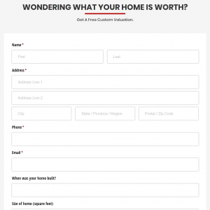 Add a customized home valuation form to your Kunversion or kvCORE site