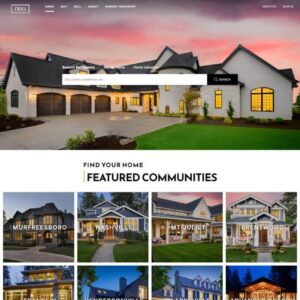 Semi-custom Metro home page design for Lofty/Chime real estate IDX websites.